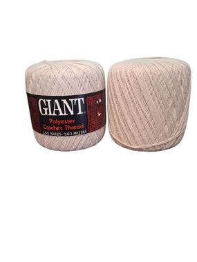 GIANT Polyester Crochet Thread Skein in Light Tan 3087